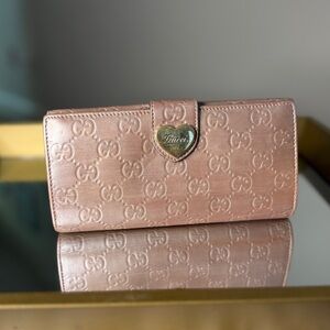 Gucci Heart Collection Leather Wallet